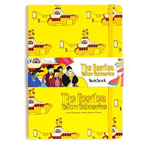 Notatnik z papieru z recyklingu w linie A5 The Beatles Yellow Submarine
