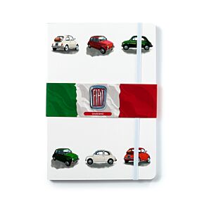 Notatnik z papieru makulaturowego Fiat 500 Retro