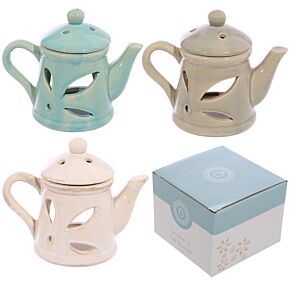 Ceramiczny Świecznik Olejowy z Pokrywką Czajniczek