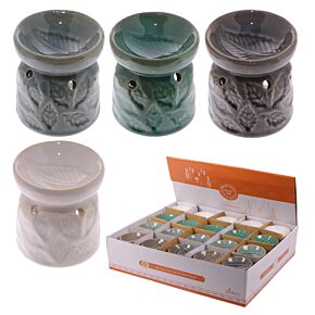 Mały ceramiczny palnik olejowy Eden - Liście