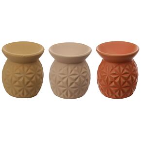 Ceramiczny podgrzewacz olejków z ozdobnymi nacięciami "Eden"