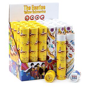 zestaw Duży - 12 kolorowych długopisów - The Beatles Yellow Submarine
