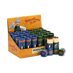 Pojemnik z kredkami, 12szt - Wallace & Gromit