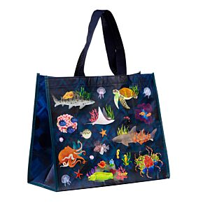 Torba na zakupy z recyklingu -" Marine Kingdom"