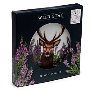 Talerze Plastikowe Piknikowe, Zestaw 4szt z recyklingu - Wild Stag