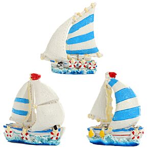 Ozdobna figurka "Pamiątka z wybrzeża - Żaglówka"