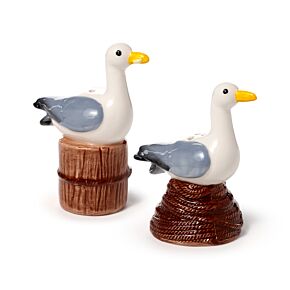Ceramiczny zestaw do solniczka i pieprzniczka -Mewa 