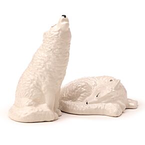 Solniczka i Pieprzniczka ceramiczna - White Wolf ’Biały Wilk’