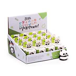 Temperówka i gumka 2 w 1 - Panda
