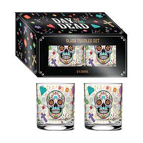 Zestaw 2 szklanek  350ml - Day of the Dead