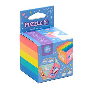 Puzzle w kształcie kostki  - Jednorożec