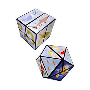Puzzle w kształcie kostki -Motyw Morski