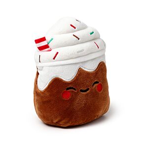 Pluszowy termofor z nasionami pszenicy i lawendy do mikrofalówki- Spiced Latte