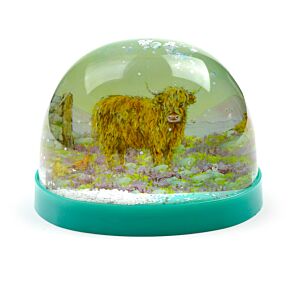 Duża kolekcjonerska kula śnieżna - Jan Pashley Highland Coo