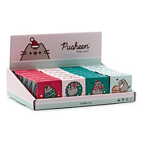 Balsam do ust w puszce - Świąteczny kot Pusheen