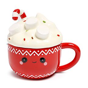 Kubek ceramiczny z przykrywką - Hot Chocolate Foodiemals