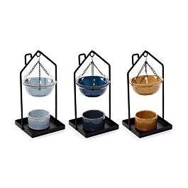 Kominek - podgrzewacz do olejków -wiszący - Eden ze stojakiem w kształcie domu