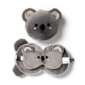 Poduszka podróżna Relaxeazzz z maską na oczy koala Adoramals