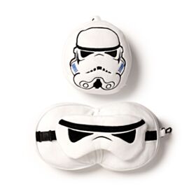 Poduszka podróżna Relaxeazzz z maską na oczy Stormtrooper
