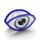 Spinka do włosów w kształcie owalnego Evil Eye