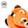 Poduszka podróżna Relaxeazzz z maską na oczy panda czerwona