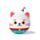 Poduszka podróżna Relaxeazzz z maską na oczy Maneki Neko Lucky Cat
