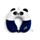 Poduszka podróżna Relaxeazzz z pianki memory panda Adoramals
