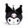 Poduszka podróżna Relaxeazzz z maską na oczy Kuromi Hello Kitty