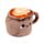 Pluszowy stoper do drzwi w kształcie Cappuccino Foodiemals