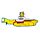 Puzzle drewniane 130 elementów - The Beatles Yellow Submarine