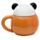 Kubek ceramiczny z przykrywką w kształcie głowy pandy "Adoramals - Panda"