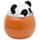 Kubek ceramiczny z przykrywką w kształcie głowy pandy "Adoramals - Panda"
