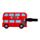 Zawieszka na bagaż 'Londyński autobus'