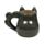 Kubek ceramiczny - Kot ciemny szary- Beans & Co Cats