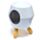 Kominek - podgrzewacz do olejków ceramiczny na drewnianych nóżkach "Eden" - biały