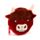 Portfel pluszowy – krowa Highland Coo