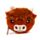 Portfel pluszowy – krowa Highland Coo
