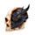 Figurka - Czarny Smok w Czaszce