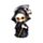 Figurka -"Zestaw 3 mini czaszek Reaper z kosami"