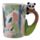 Kubek ceramiczny - Panda siedząca na uchwycie