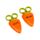 Nożyczki dla dzieci Foodiemals Cecil the Carrot w uchwycie