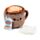 Pluszowy termofor  z nasionami pszenicy do mikrofalówki - Foodiemals Cappuccino