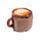 Pluszowy termofor  z nasionami pszenicy do mikrofalówki - Foodiemals Cappuccino