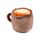 Pluszowy termofor  z nasionami pszenicy do mikrofalówki - Foodiemals Cappuccino
