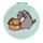 Lusterko kompaktowe - Świąteczny Pusheen 