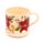Zestaw porcelanowych kubków i pokrywek - Christmas Botanicals