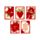 Karty do gry z motywem Christmas Botanicals
