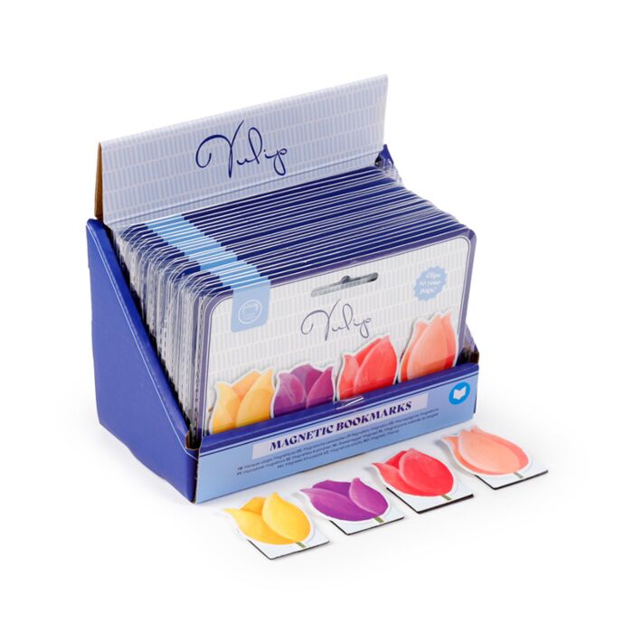 Zakładki magnetyczne do książek - zestaw - Tulipany