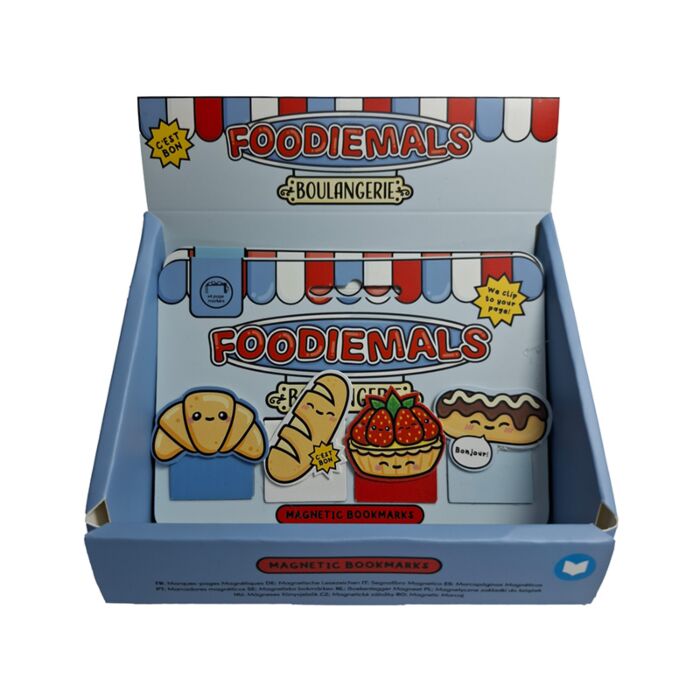 Zakładki magnetyczne do książek, zestaw - Foodiemals Boulangerie