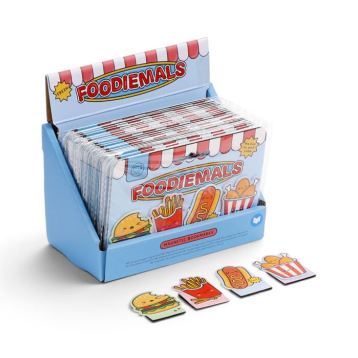 Zakładki magnetyczne do książek z motywem Foodiemals Fast Food